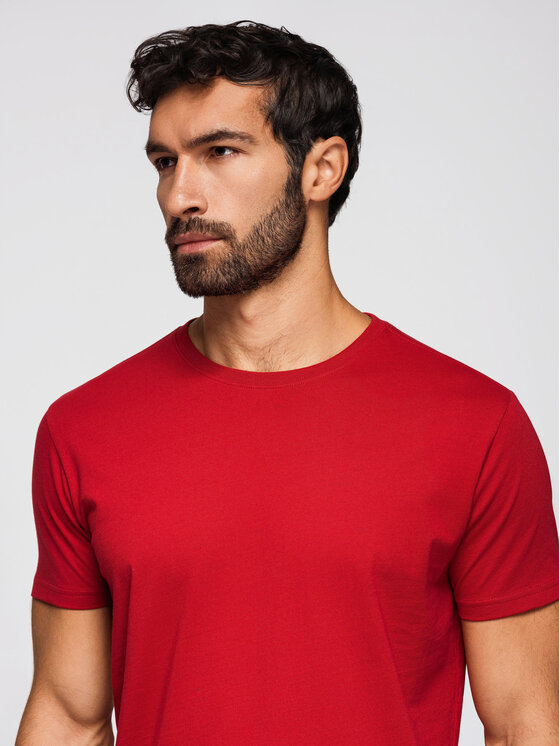 Ombre Ombre Komplet t-shirtów OM-TSBS-0268 Kolorowy Regular Fit
