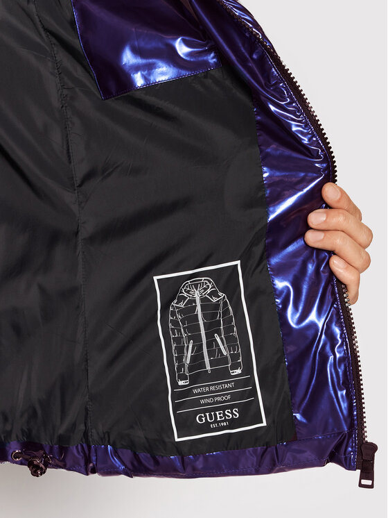 Guess Guess Giacca di transizione Fiorenza W1BL00 WEB40 Blu Boxy Fit