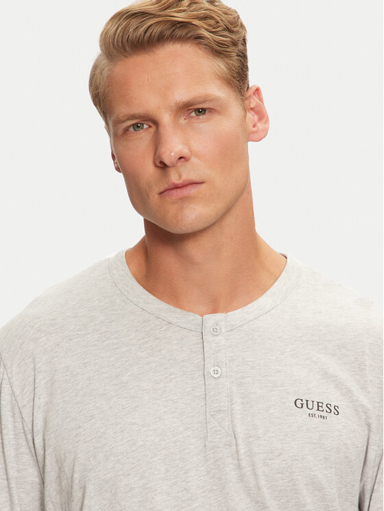 Guess Guess Pyžamový top U4YP30 KCAM1 Šedá Regular Fit