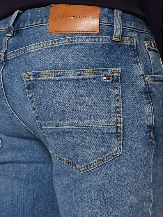 Tommy Hilfiger Tommy Hilfiger Jeansy Denton MW0MW39033 Modrá Straight Fit