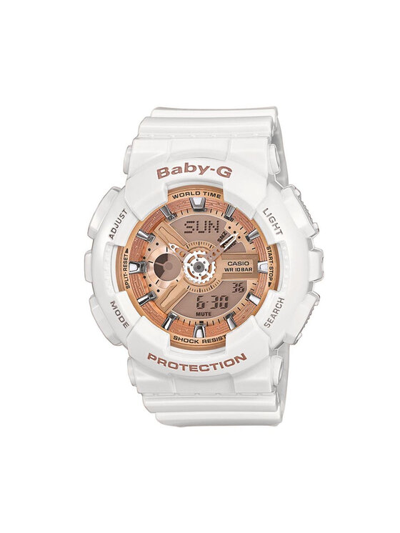 Zegarek Baby-G, Biały, BA-110-7A1ER