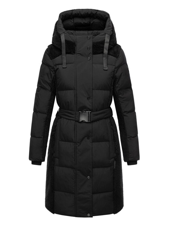 Navahoo Navahoo Kurtka zimowa Funkelteddy Czarny Regular Fit