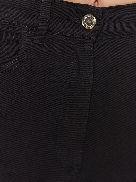 Elisabetta Franchi Elisabetta Franchi Džínsy PJ-89S-31E2-V250 Čierna Flare Fit