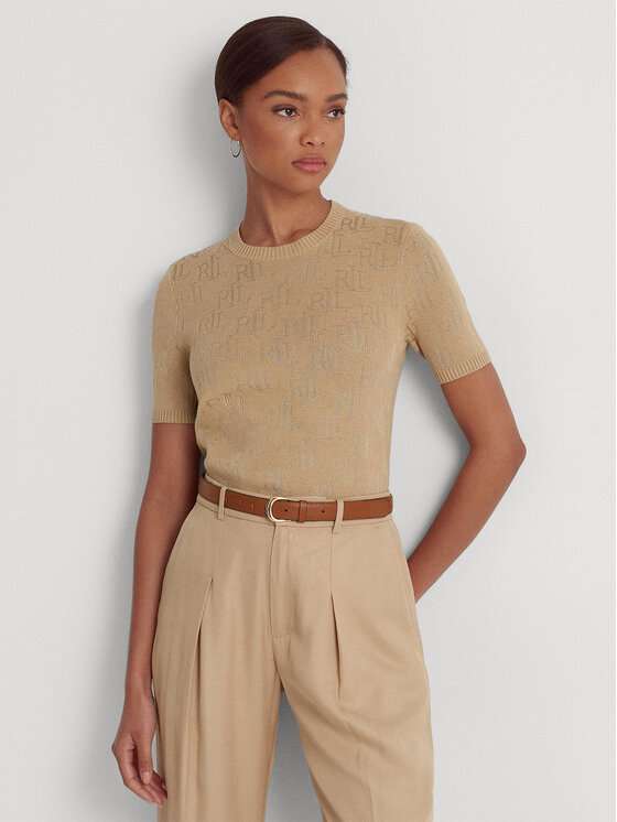 Lauren Ralph Lauren Sveter 200909156001 Béžová Regular Fit