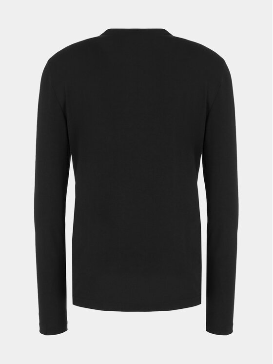 EA7 Emporio Armani EA7 Emporio Armani Тениска с дълъг ръкав 8NPT17 PJRGZ 1200 Черен Regular Fit