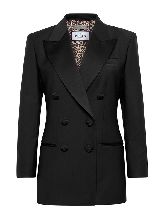 PHILIPP PLEIN PHILIPP PLEIN Marynarka 19223 Czarny Loose Fit
