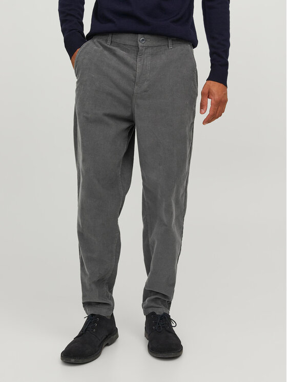 Jack&Jones Auduma bikses 12237547 Pelēks Tapered Fit