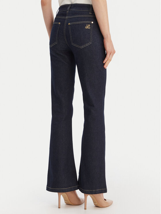Luisa Spagnoli Luisa Spagnoli Jeansy Aggettivo 542845 Granatowy Flare Fit