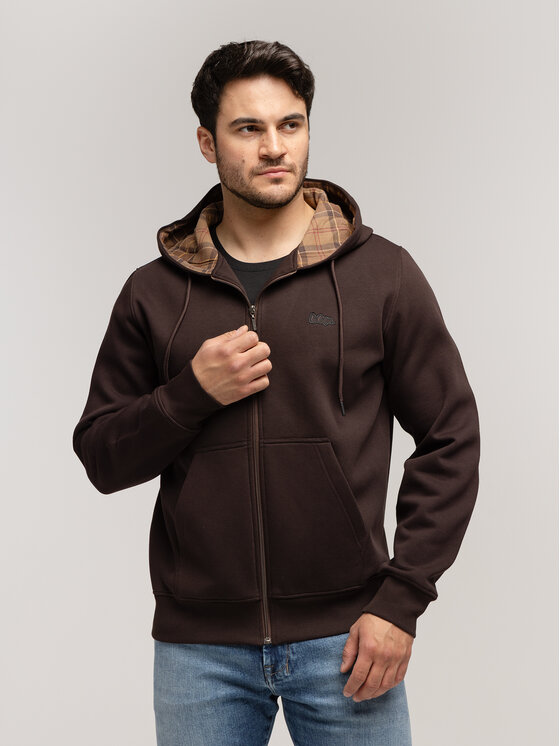 Lee Cooper Męska Bluza, rozmiar XXL, Brązowa, ALBANO 3010