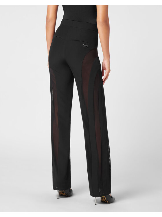 PHILIPP PLEIN PHILIPP PLEIN Pantaloni di tessuto 11581 Nero Flare Fit