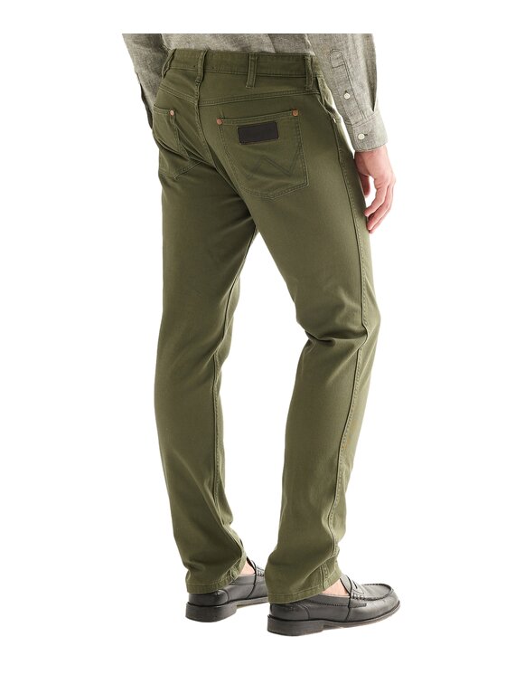 Wrangler Wrangler Spodnie materiałowe 112378997 Zielony Regular Fit