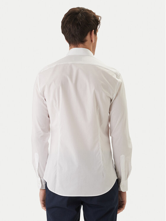 Tommy Hilfiger Tommy Hilfiger Cămașă MW0MW38347 Alb Slim Fit