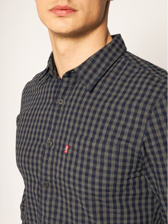 Camicia Sunset 86619-0002 Nero Slim Fit