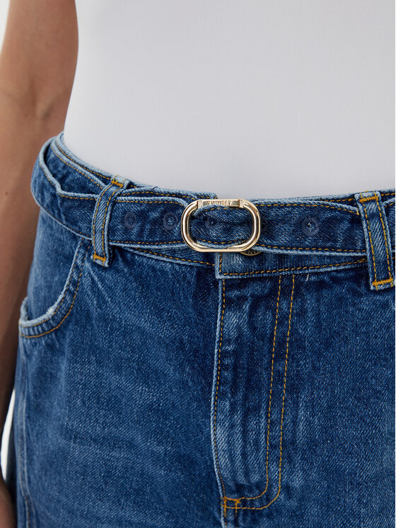 TWINSET TWINSET Pantaloni scurți de blugi 251TP2575 Albastru Regular Fit