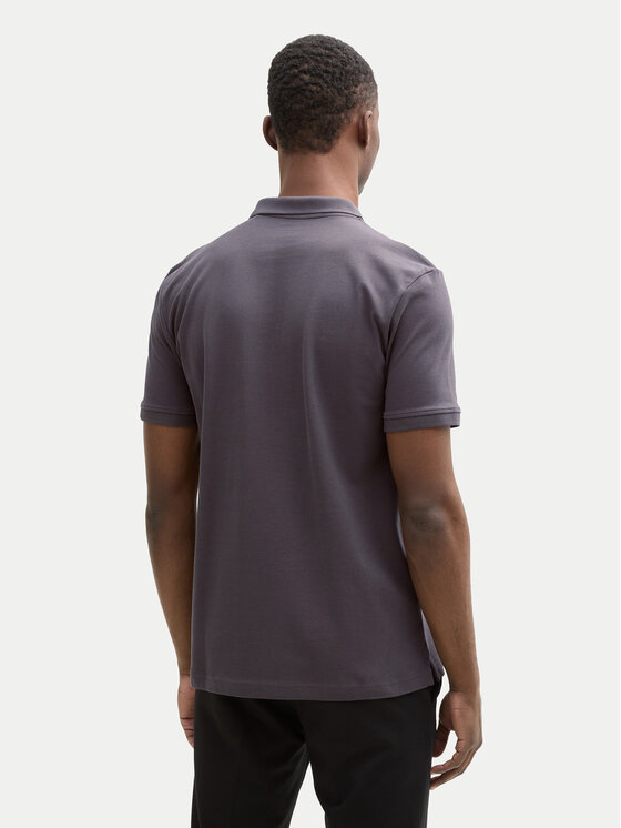 Tom Tailor Denim Tom Tailor Denim Тениска с яка и копчета 1045587 Сив Regular Fit