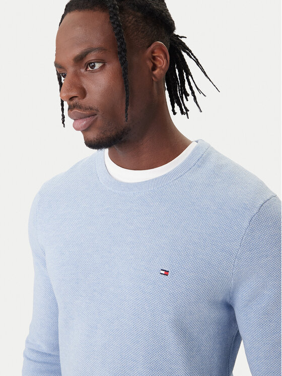 Tommy Hilfiger Tommy Hilfiger Sveter Essential MW0MW36347 Modrá Regular Fit