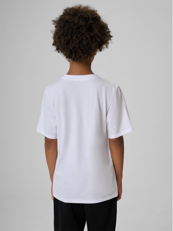 4F 4F T-Shirt 4FJRAW26TTSHM4523-10S Biały Regular Fit