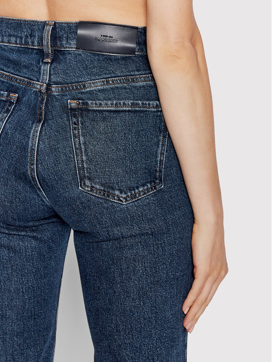 7 For All Mankind 7 For All Mankind Traperice Logan Stovepipe JSSLC100UC Tamnoplava Relaxed Fit