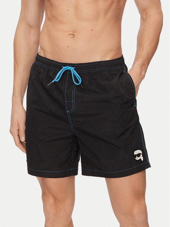 Pantaloni scurți de plajă KARL LAGERFELD Bărbați, Mărimea: M, Negru, 240M2209