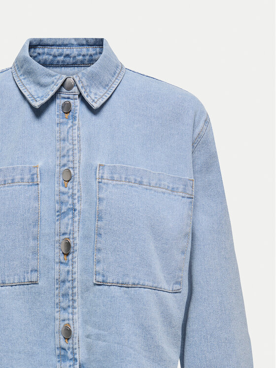 JDY JDY Džínsová bunda Marly 15338847 Modrá Oversize