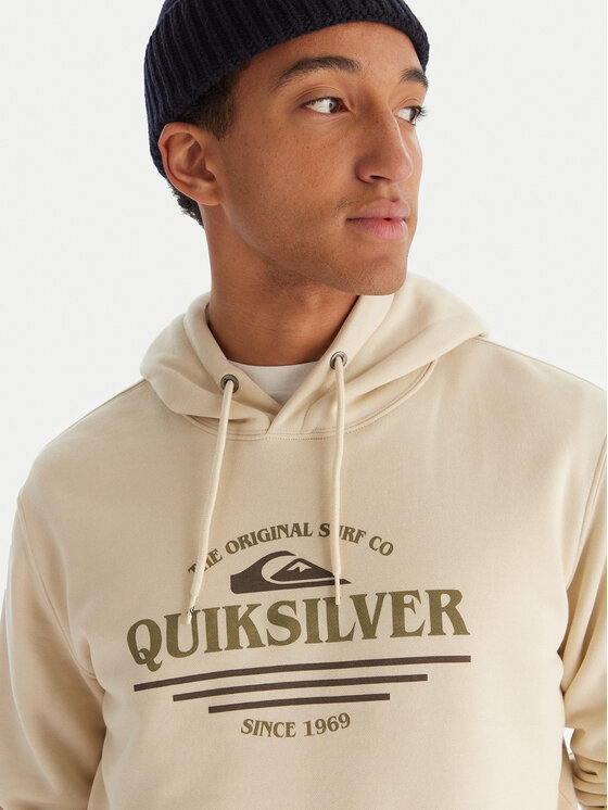 Quiksilver Quiksilver Sweatshirt Screen Fleece Classic EQYFT05137 Beige Regular Fit