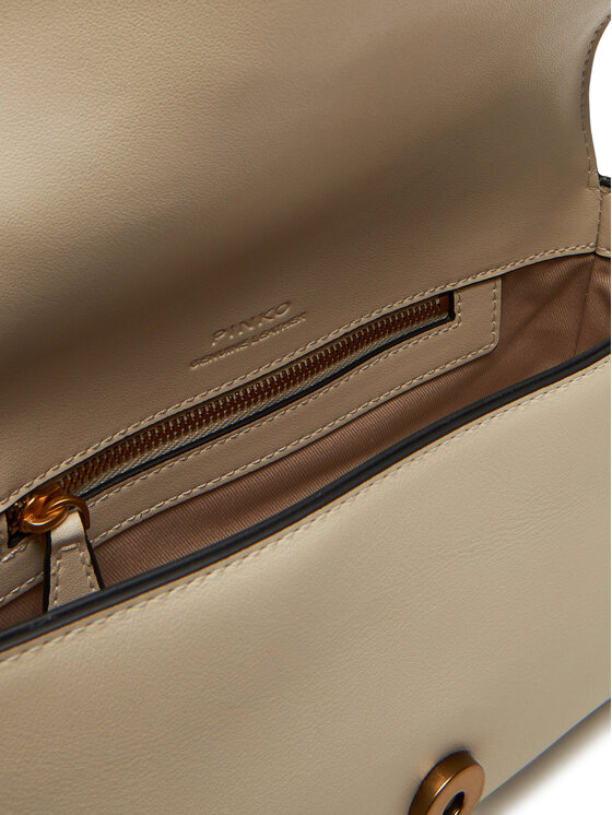 PINKO PINKO Handtasche Love One Mini Slouchy Fl PE 25 PLTT 104340 A0QO Écru