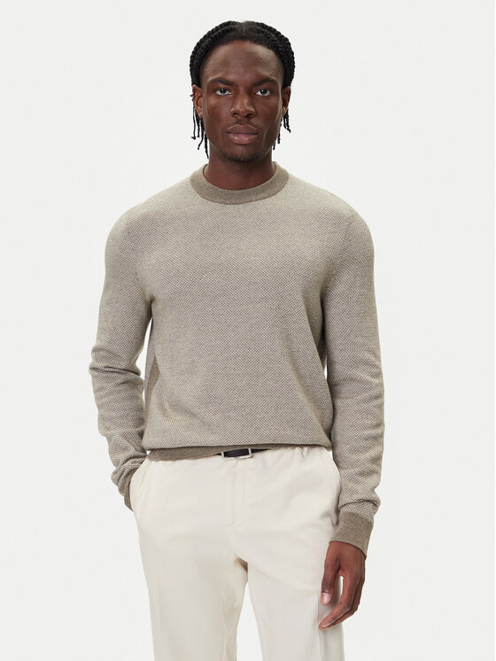 BOSS BOSS Pullover H-Hestro 50549986 Braun Regular Fit