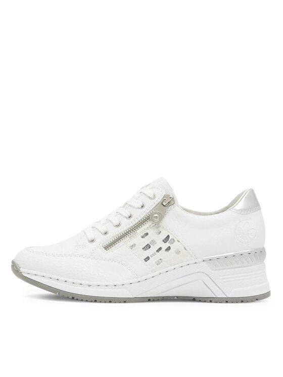 Rieker Rieker Sneakersy N4322-80 Bílá