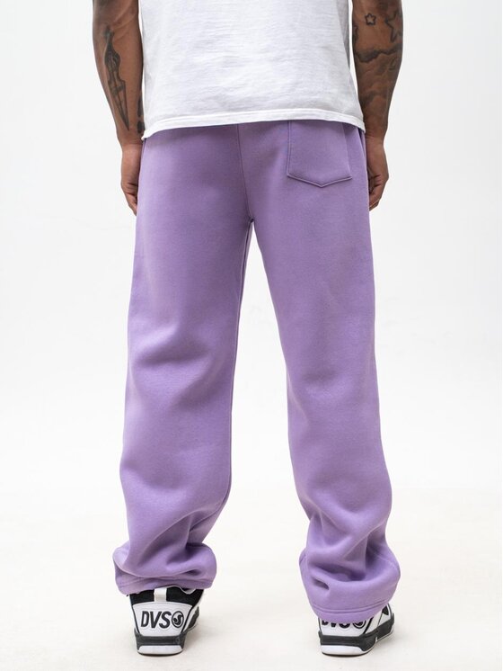 Jigga Wear Jigga Wear Spodnie dresowe Szerokie luźne dresy sznurek na gumce 129791 Fioletowy Baggy Fit