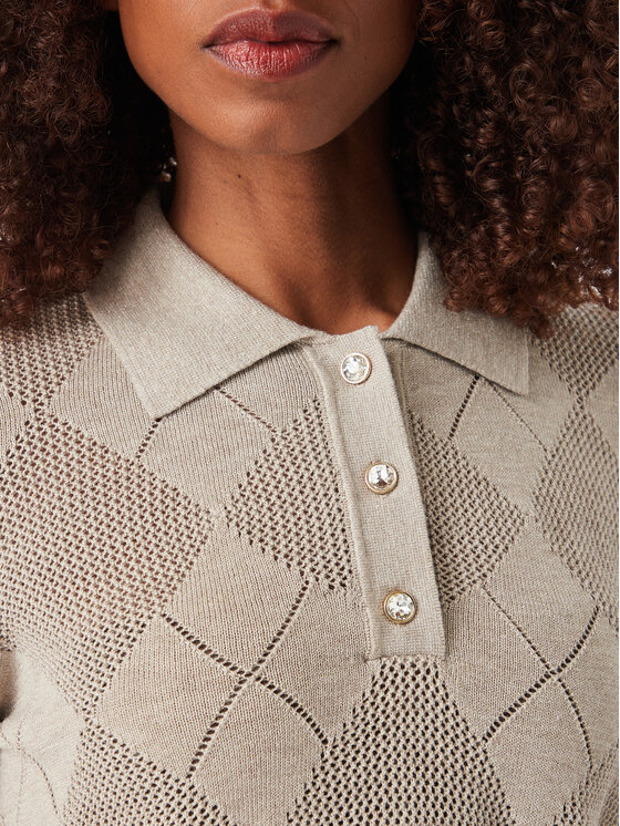 Guess Guess Poloshirt W6YR17 Z0958 Beige Regular Fit