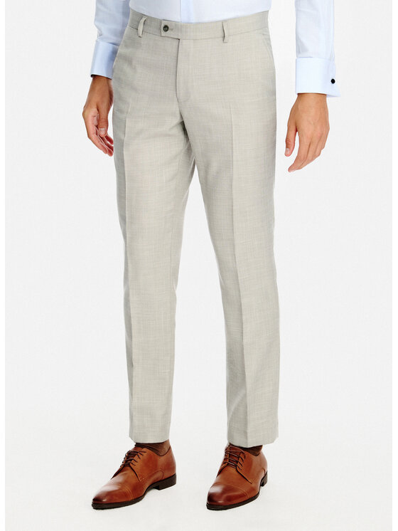 Pako Lorente Pako Lorente Spodnie garniturowe P26SF-6G-016 Szary Slim Fit