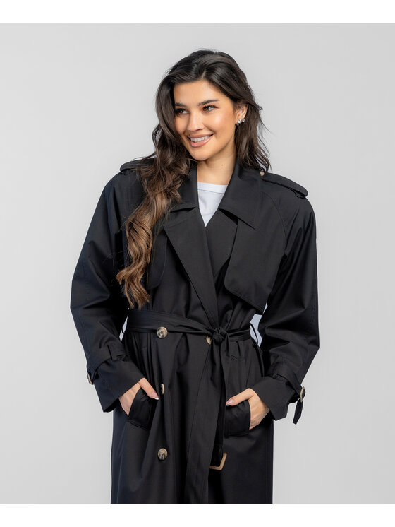 Salme Salme Trencz Cyntia Czarny Regular Fit