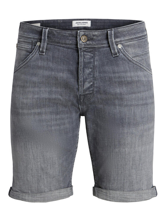 Jack&Jones Jack&Jones Τζιν σορτσάκια Rick 12226232 Γκρι Regular Fit