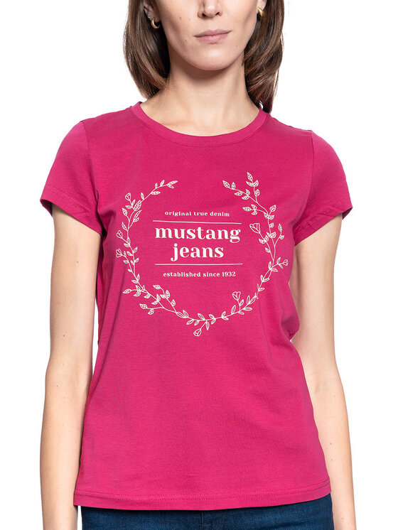 Mustang Mustang T-shirt ALINA C PRINT Rosa Regular Fit