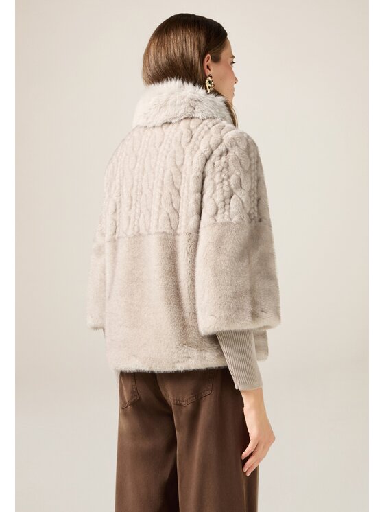 Oltre Oltre Cappotto 0077R000472N003 Grigio Baggy Fit