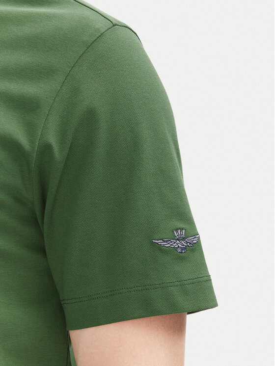 Aeronautica Militare Aeronautica Militare Majica 251TS2379J674 Zelena Regular Fit