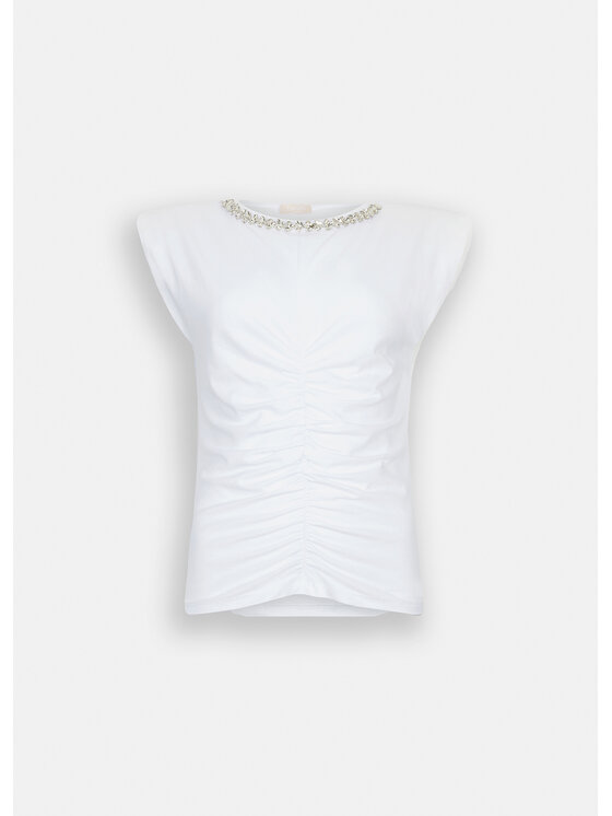 Liu Jo Liu Jo T-shirt UF5263J630811111 Bianco Slim Fit