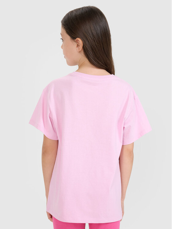 4F 4F T-Shirt HAVE SOME FUN Różowy jasny Regular Fit