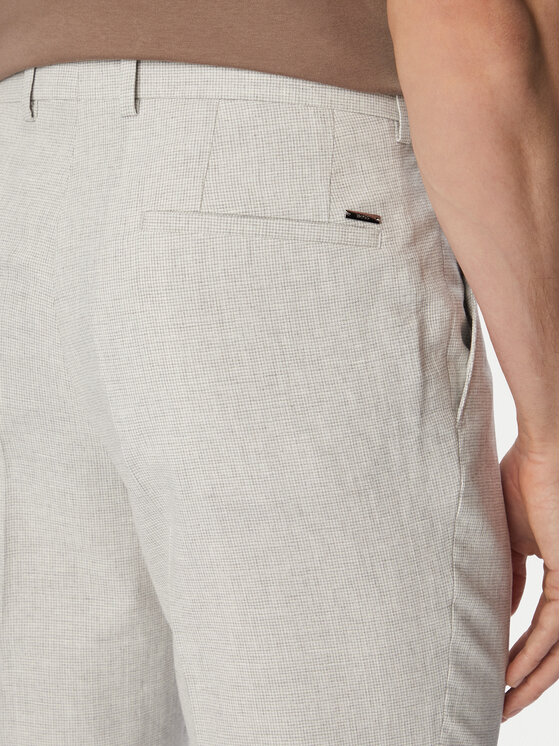 BOSS BOSS Kalhoty z materiálu H-Genius-253 50561874 Šedá Slim Fit