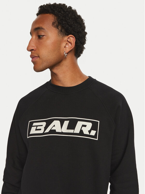 BALR. BALR. Majica dugih rukava B1262.1085.102 Crna Box Fit