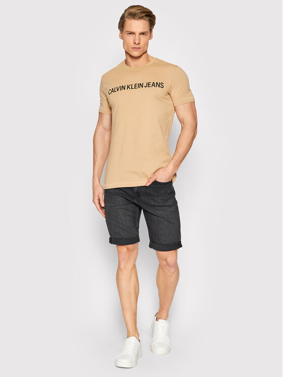 Pantaloncini di jeans K10K108676 Nero Slim Fit