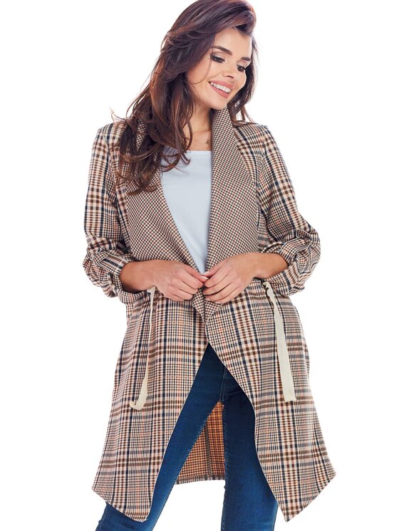 Awama Cappotto A366 Marrone Basic Fit