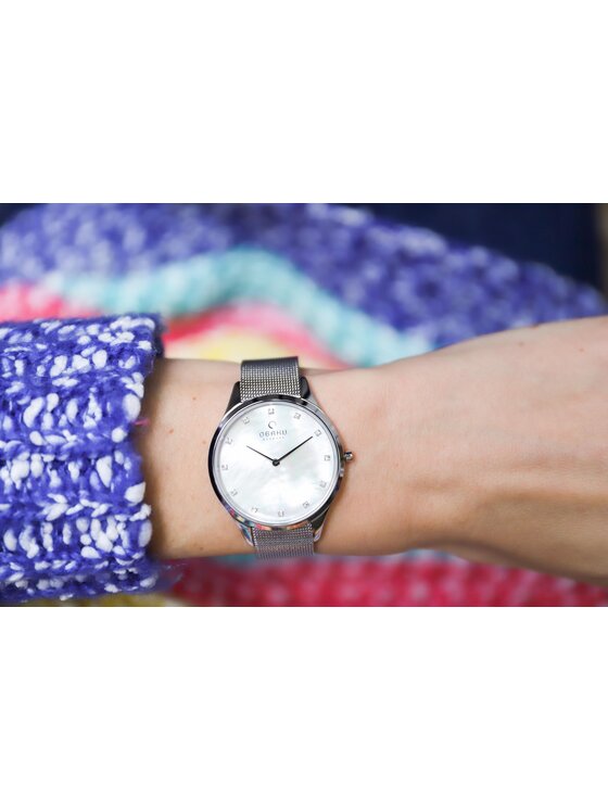 Obaku Obaku Hodinky V217LXCWMC Strieborná