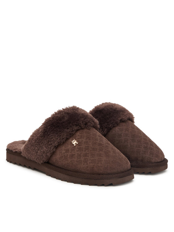 Tommy Hilfiger Tommy Hilfiger Čības Th Premium Shearling Shoes FW0FW09947 Tumši brūna