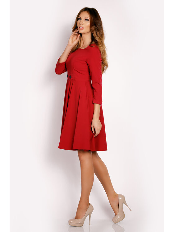 Awama Awama Abito da cocktail L003 Bordeaux Basic Fit