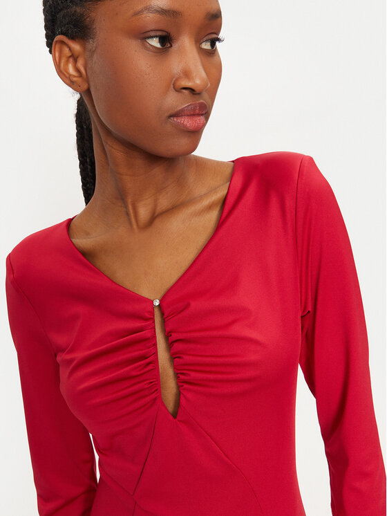 Rinascimento Rinascimento Večernja haljina 1000768771388 Crvena Regular Fit