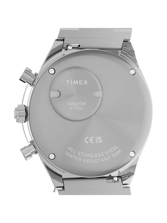 Timex Timex Zegarek TW2Y88600 Srebrny