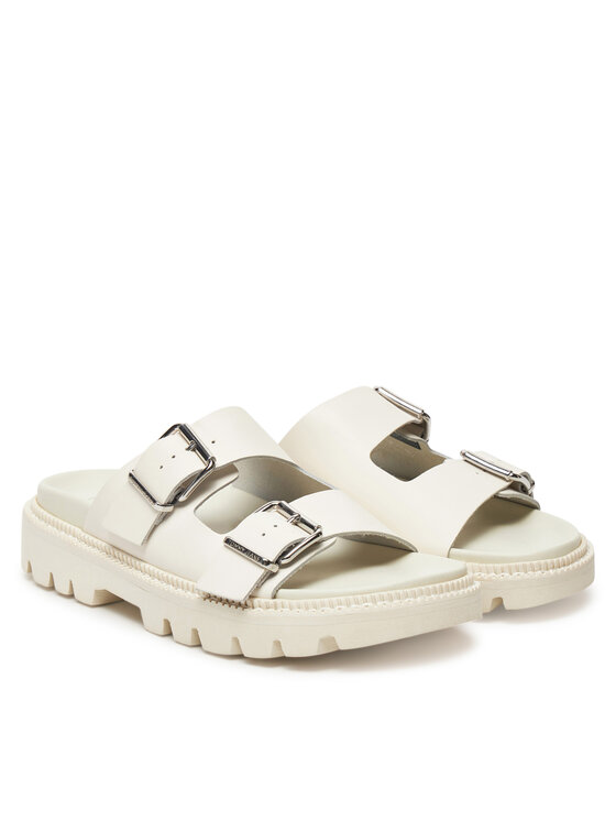 Tommy Jeans Tommy Jeans Şlapi Tjw Double Strap Sandal EN0EN02753 Alb