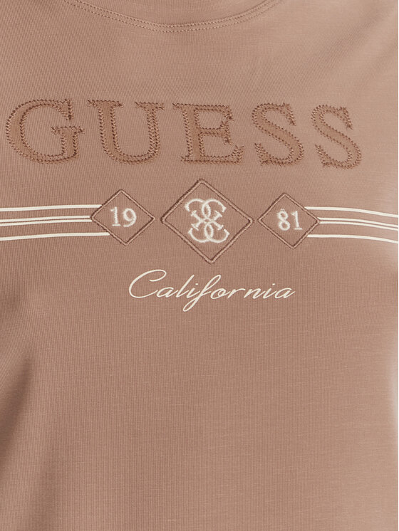 Guess Guess T-särk V6GI06 K2967 Beež Regular Fit