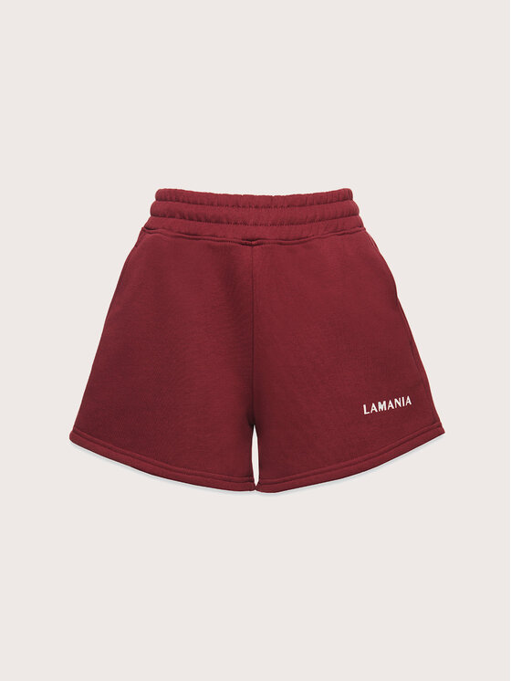 La Mania La Mania Szorty PENN Bordowy Classic Fit